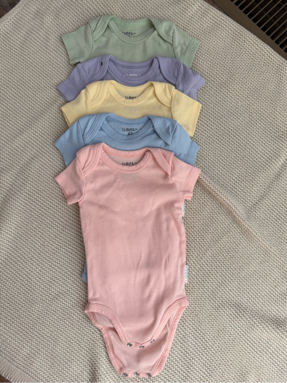 5-pack 100% cotton bodysuits